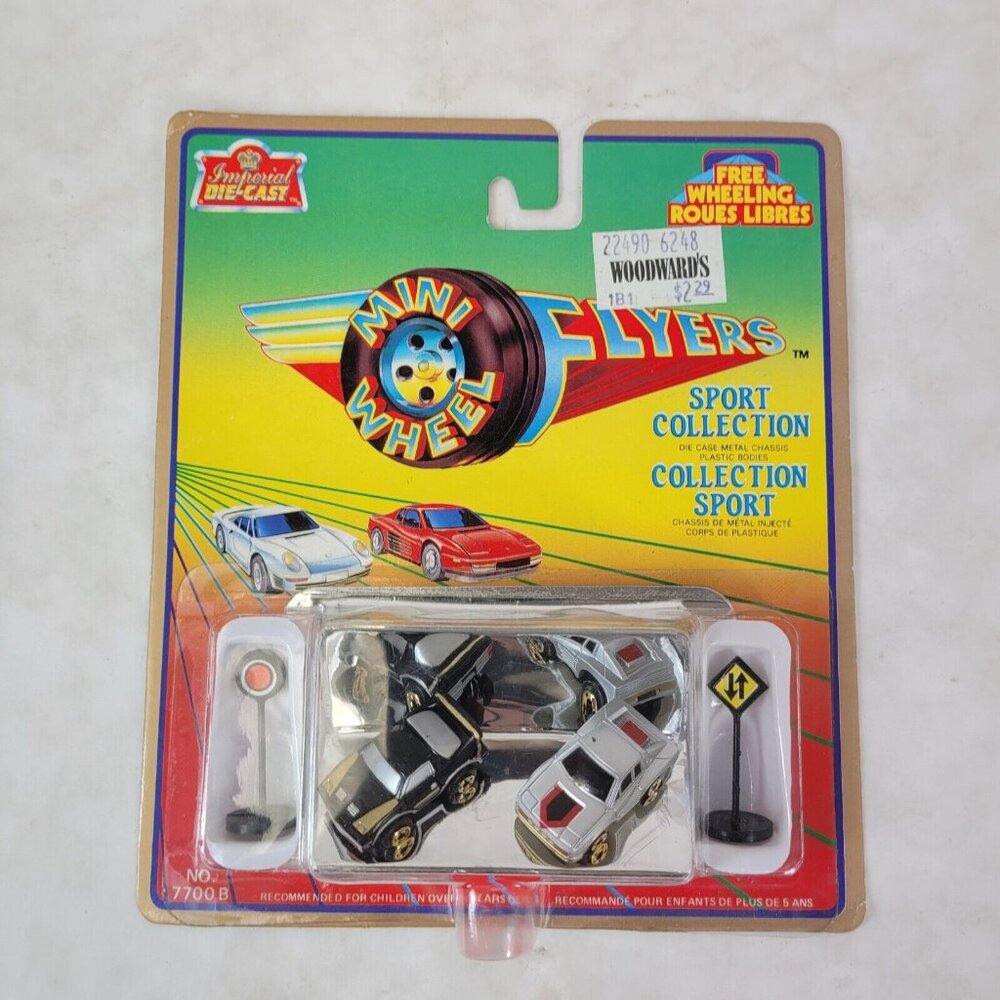 Micro Cars Mini Wheel Flyers 1988 Vintage No 7700B Sport Collection SEALED